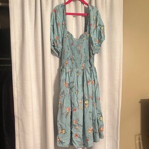 Disney Teal Ariel themed  Midi Dress